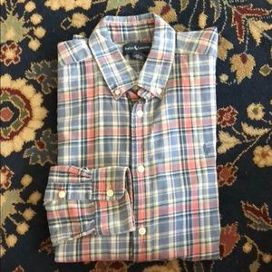 Polo Plaid Button Down Men’s